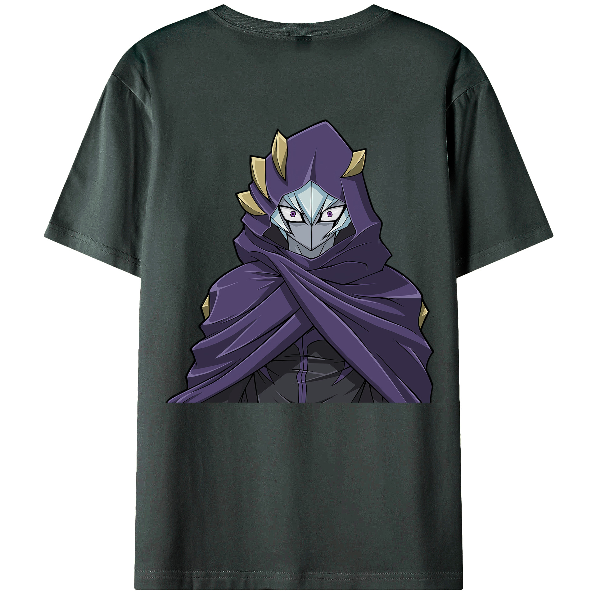 （画像用） 遊☆戯☆王 Yu-Gi-Oh! 綿100％ メンズ半袖Tシャツ（バックプリント） 通気性